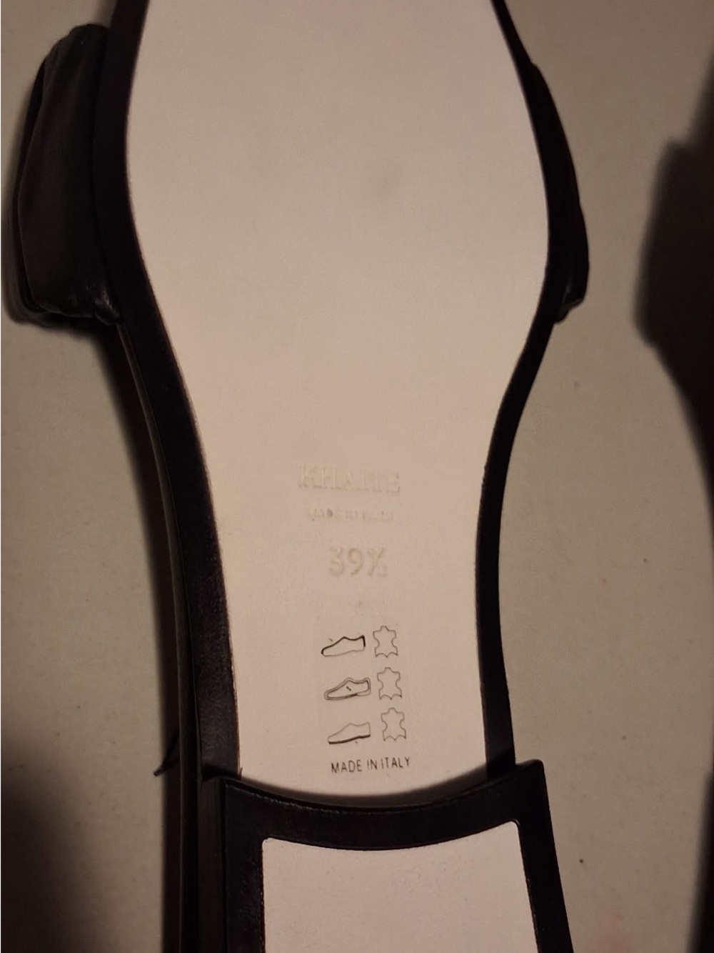 Khaite Crete Ruched Leather Slides - Picture 7 of 8